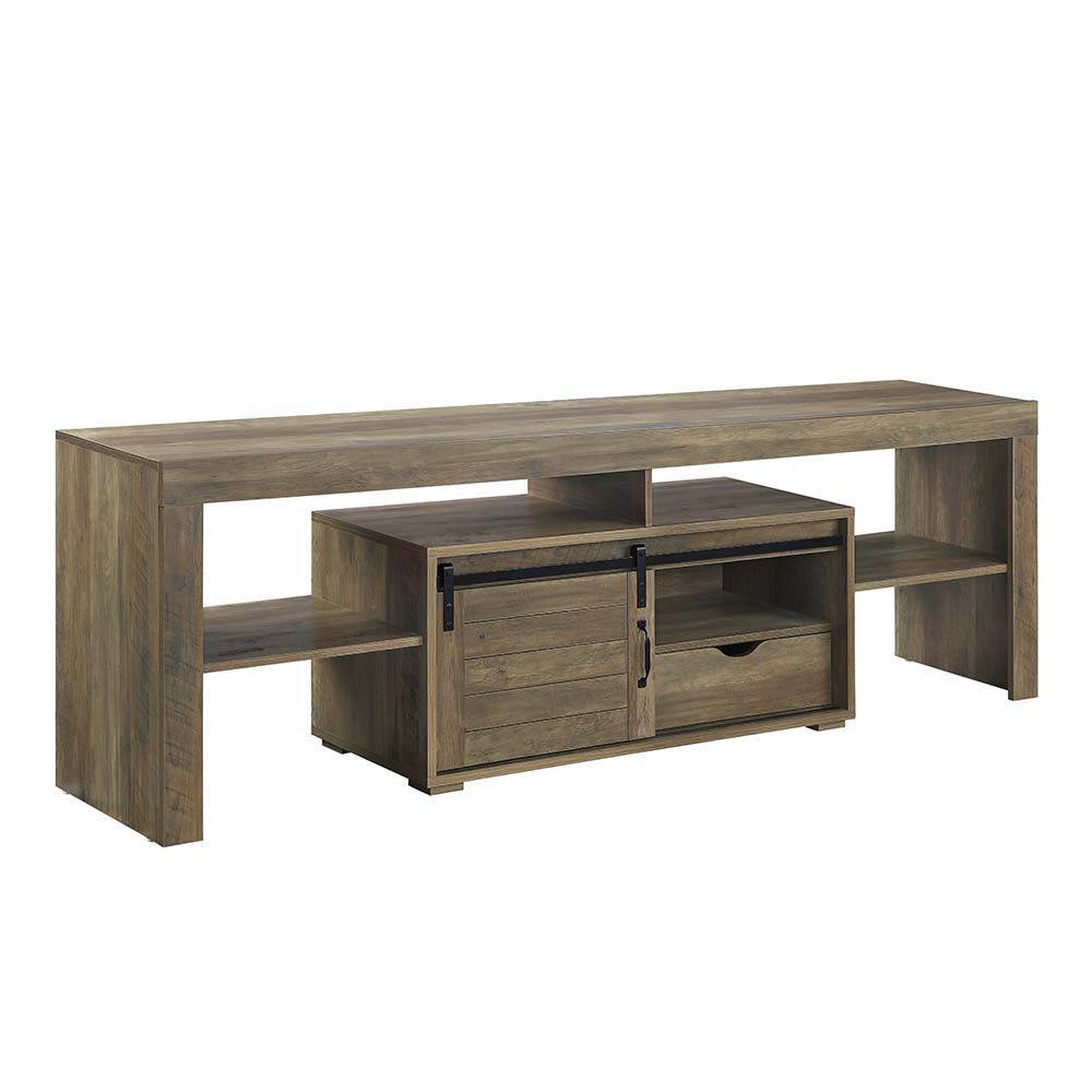 Wasim - TV Stand - Rustic Oak Finish - Urban Living Furniture (Los Angeles, CA)