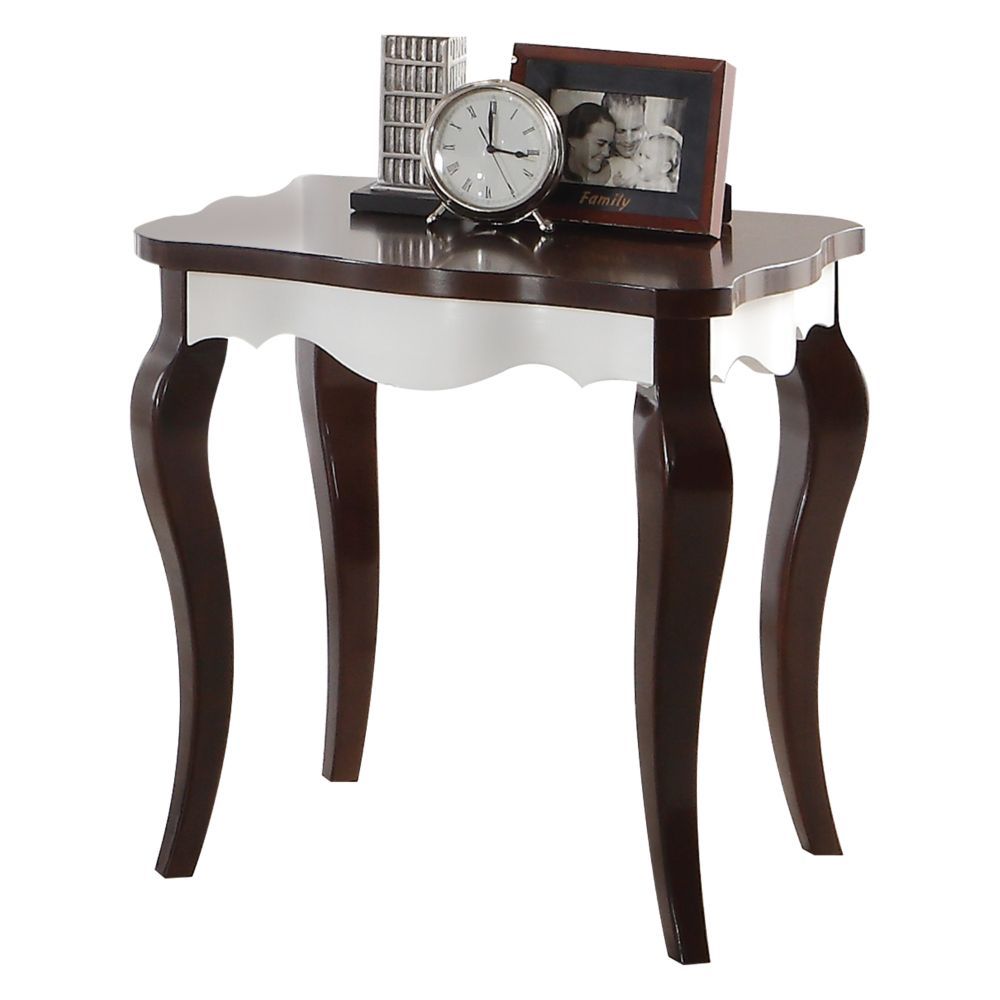 Mathias - End Table - Walnut & White - Urban Living Furniture (Los Angeles, CA)