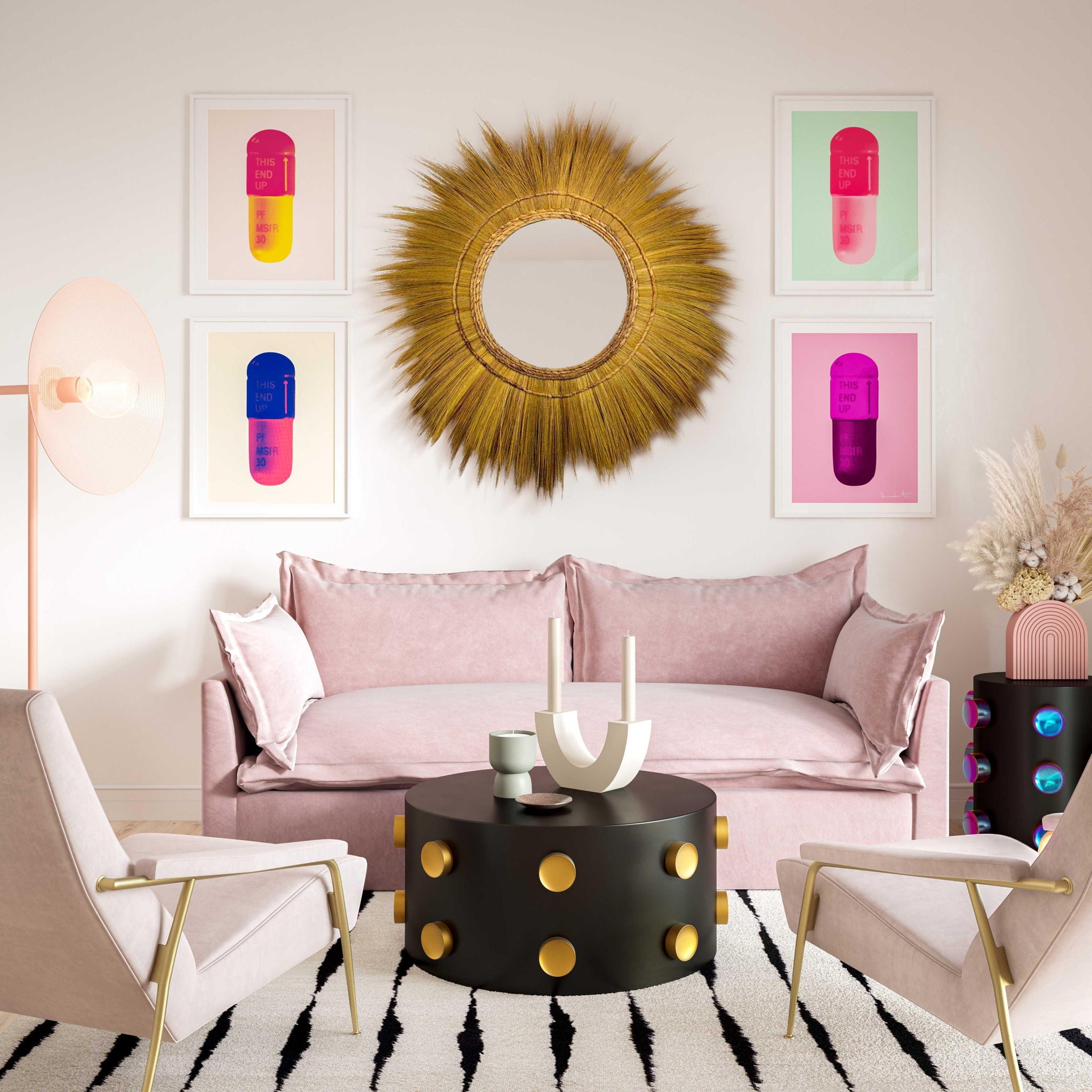 Mettu - Mirror - Yellow - Urban Living Furniture (Los Angeles, CA)