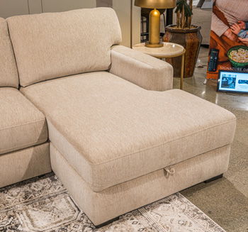 Stringer - RAF Corner Chaise With Storage - Sand