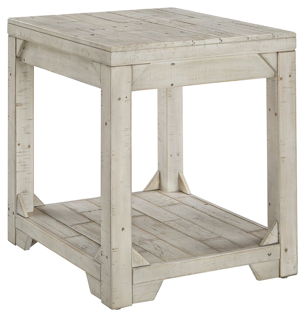 Fregine - Whitewash - Rectangular End Table - Urban Living Furniture (Los Angeles, CA)