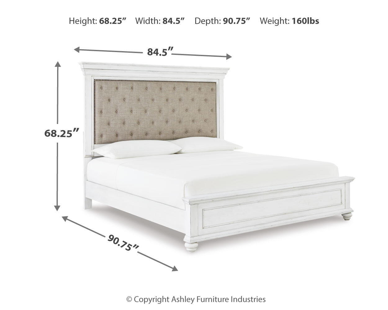 Kanwyn - Upholstered Panel Bed - Urban Living Furniture (Los Angeles, CA)