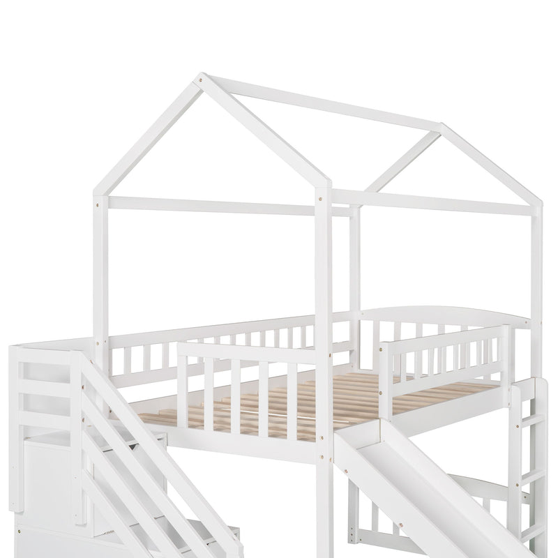 House Bed With 2 Drawers And Slide