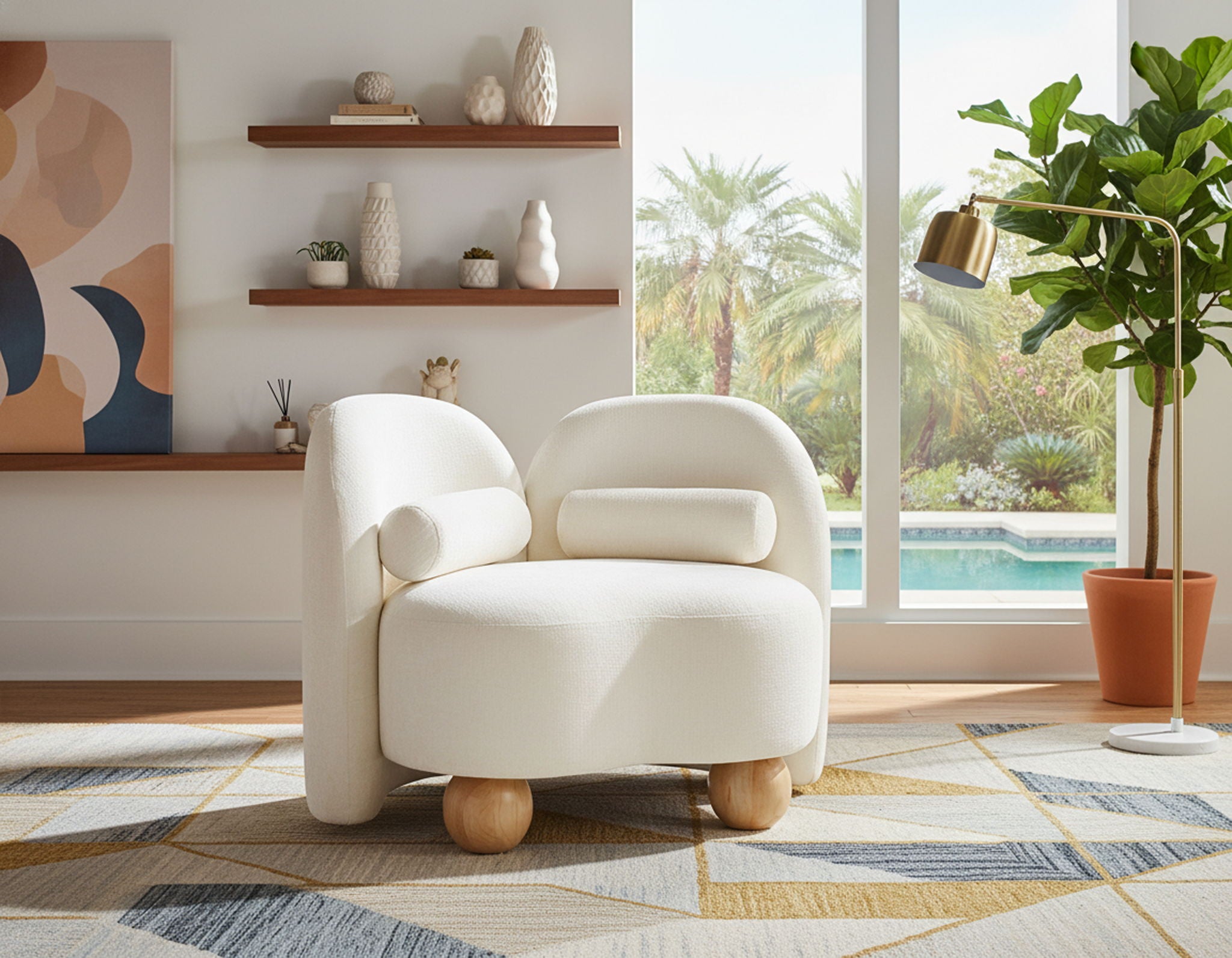 Daphne - Chenille Chair - Urban Living Furniture (Los Angeles, CA)