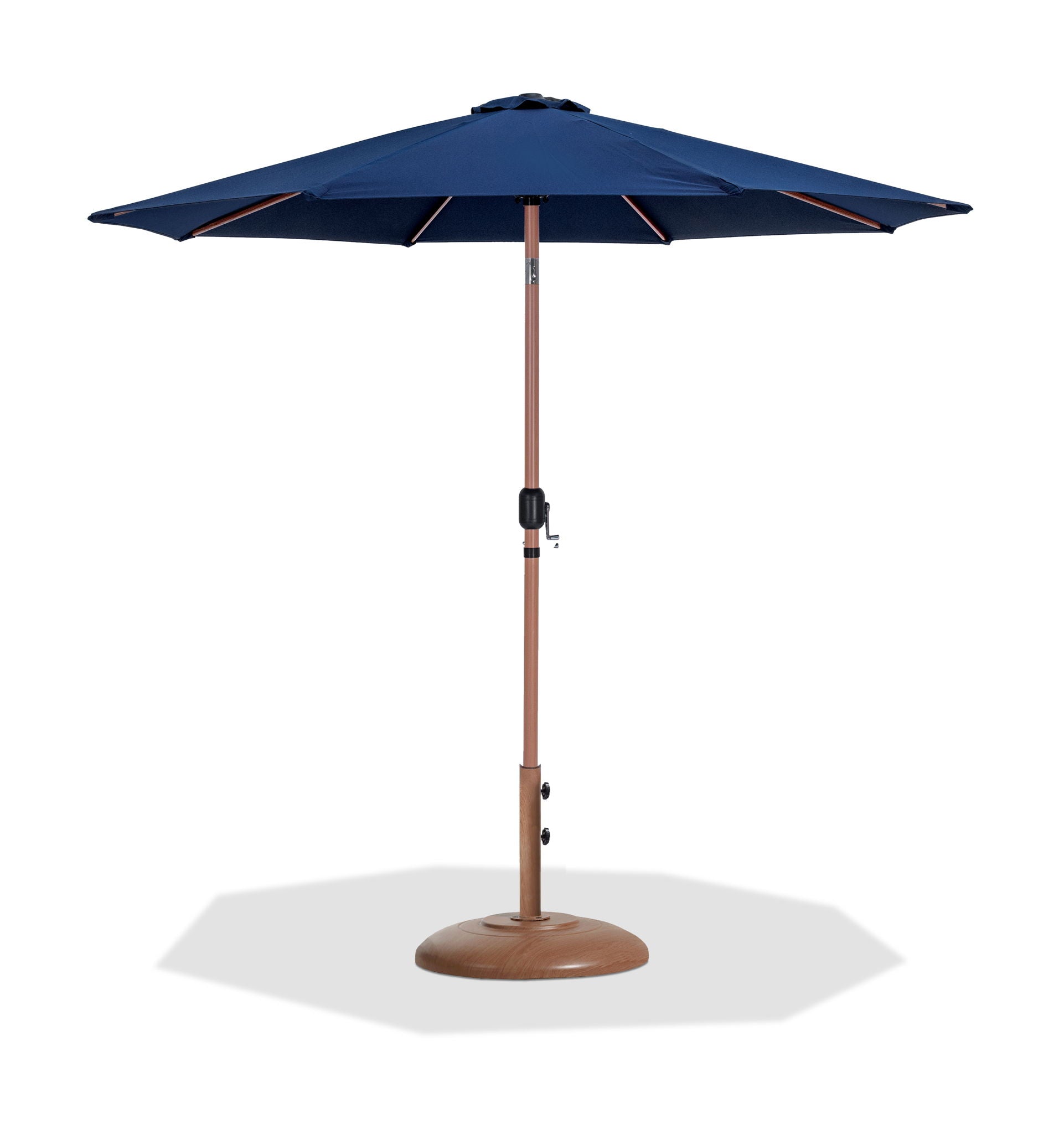 Fiji - Aluminum Patio Umbrella With Round Teak Base - Urban Living Furniture (Los Angeles, CA)