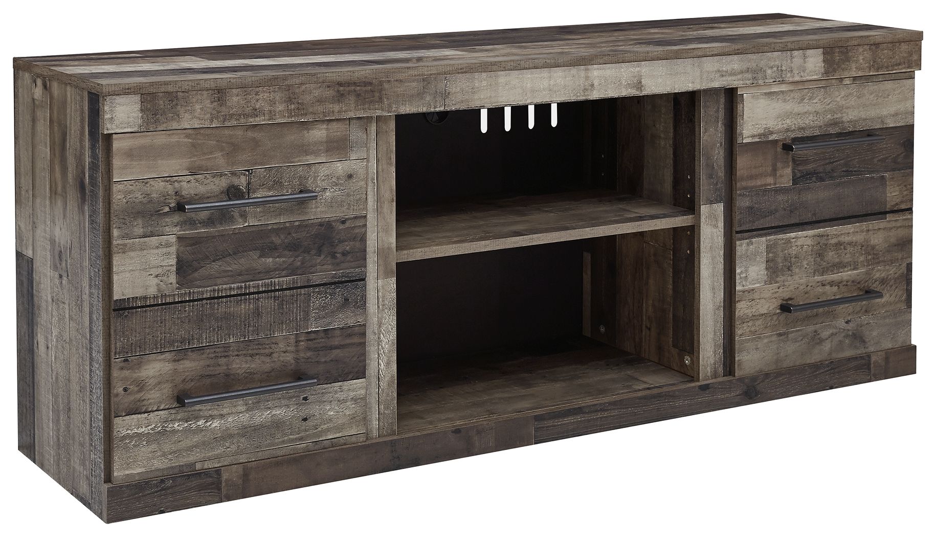 Derekson - LG TV Stand w/Fireplace Option - Multi Gray - Urban Living Furniture (Los Angeles, CA)