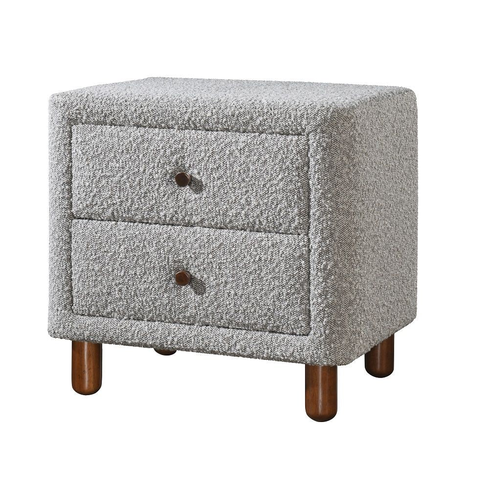 Cleo - Nightstand - Gray Boucle - Urban Living Furniture (Los Angeles, CA)