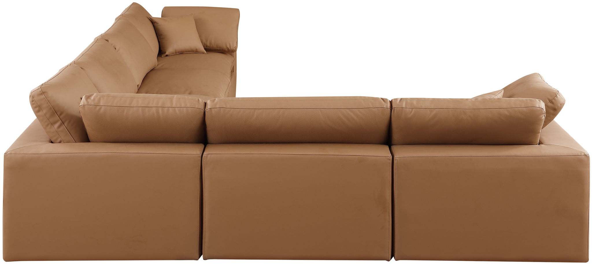 Comfy - 6 Piece Faux Leather Modular Corner Sectional - Urban Living Furniture (Los Angeles, CA)