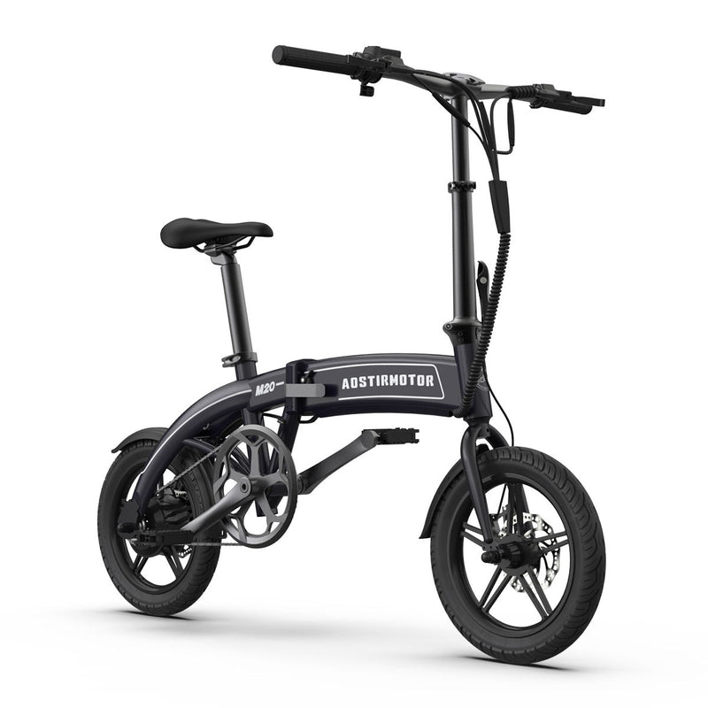 14" Electric Bike, 350W 7.5Ah / 36V E Bike, Lightweight Folding Electric Bicycles For Adult - Black