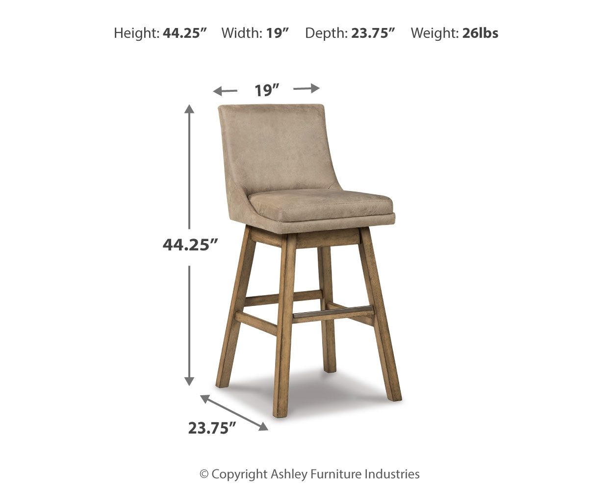 Tallenger - Swivel Barstool (Set of 2) - Urban Living Furniture (Los Angeles, CA)