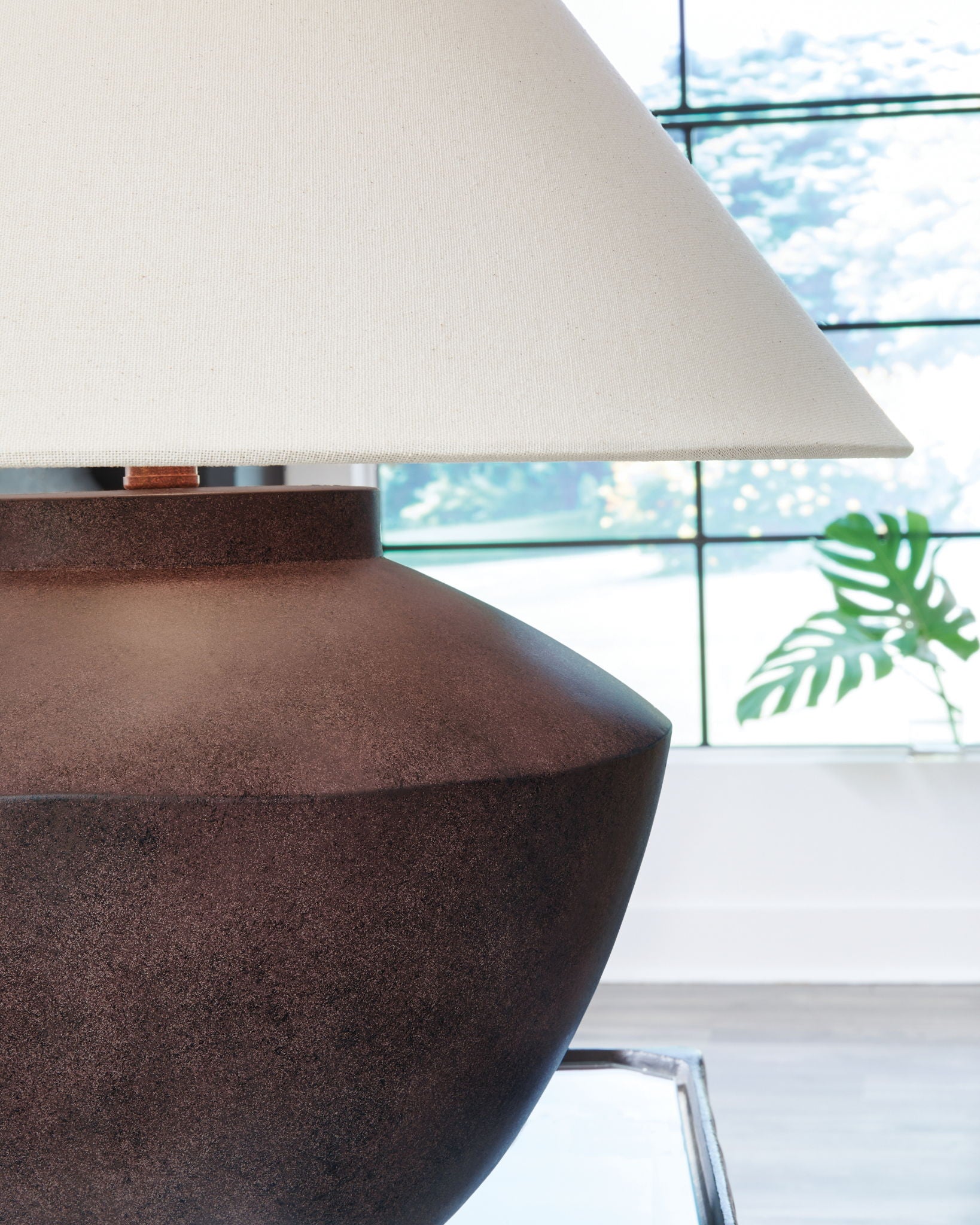 Honsworth - Antique Brown - Poly Table Lamp - Urban Living Furniture (Los Angeles, CA)