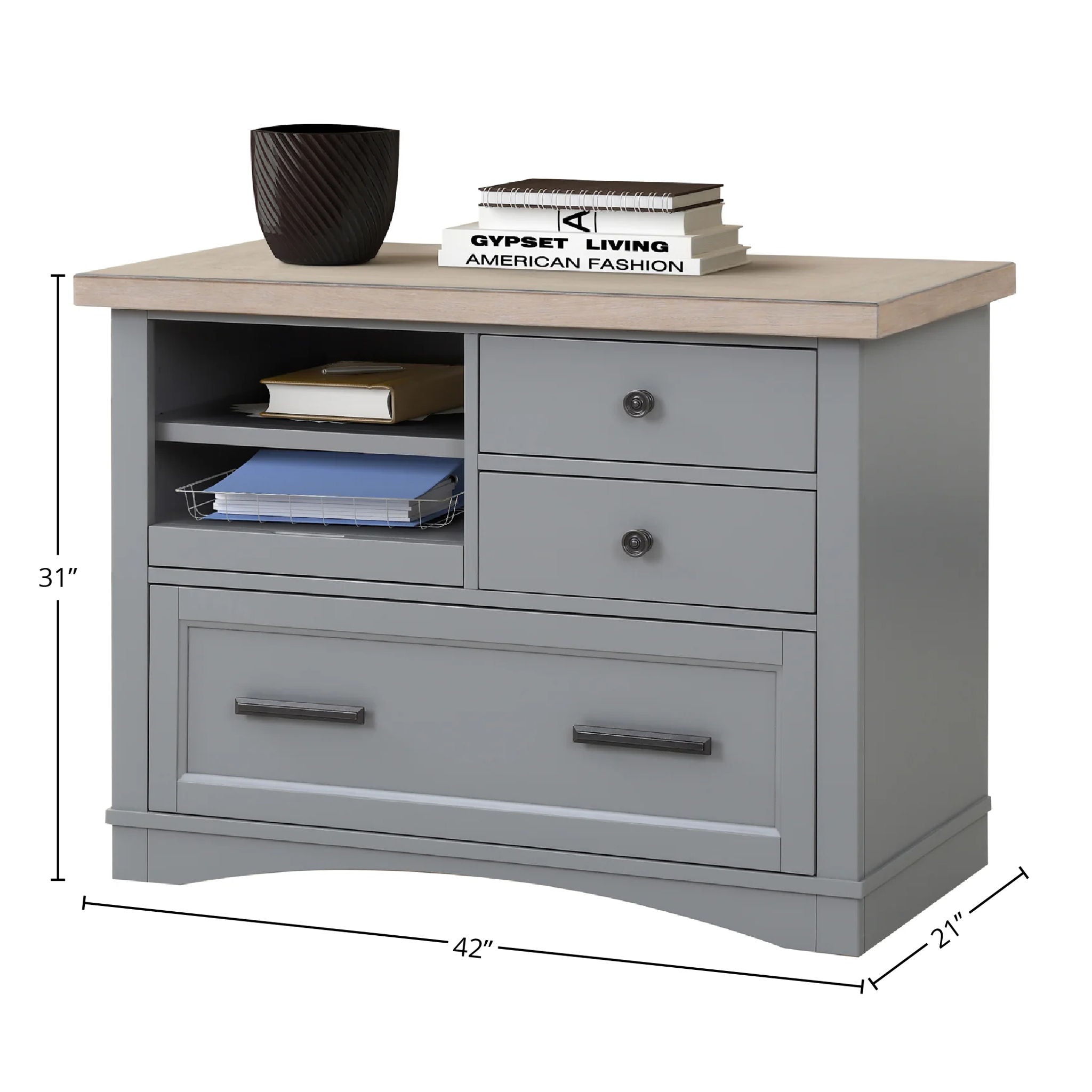 Americana Modern - Functional File with Power Center - Urban Living Furniture (Los Angeles, CA)