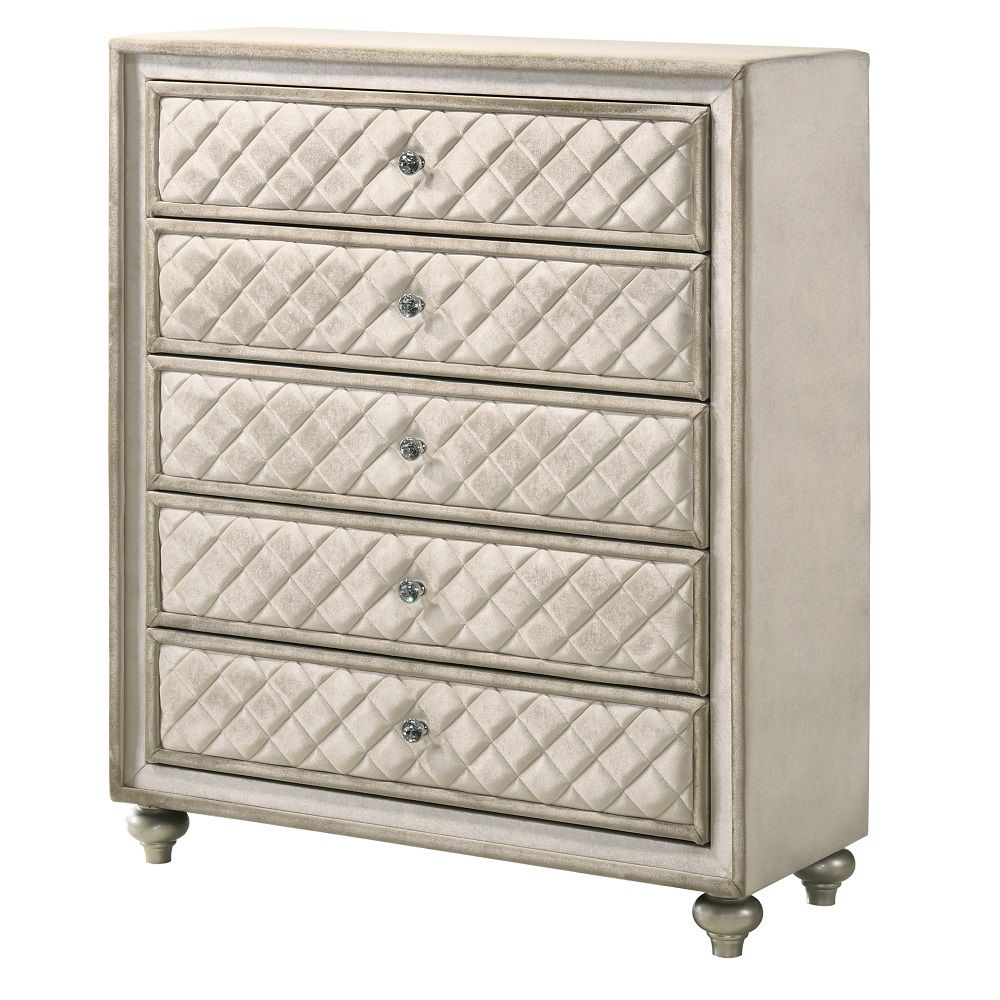 Lucienne - Chest - Beige Velvet - Urban Living Furniture (Los Angeles, CA)