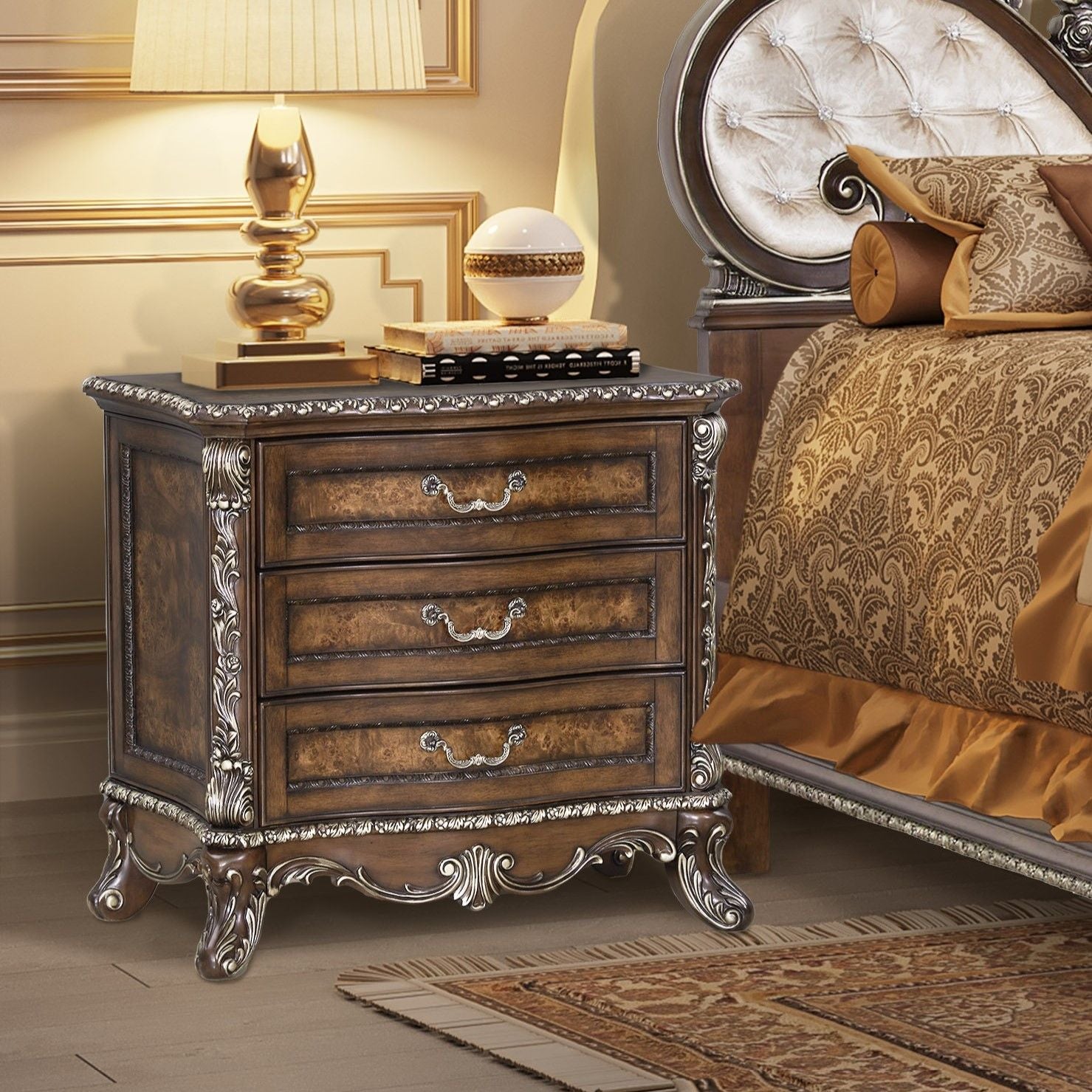 Devany - Nightstand - Cherry - Urban Living Furniture (Los Angeles, CA)