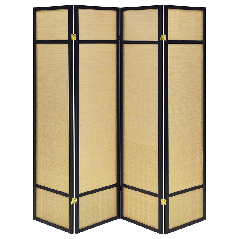 Pearce - 4 - Panel Bamboo Room Divider Folding Screen - Natural