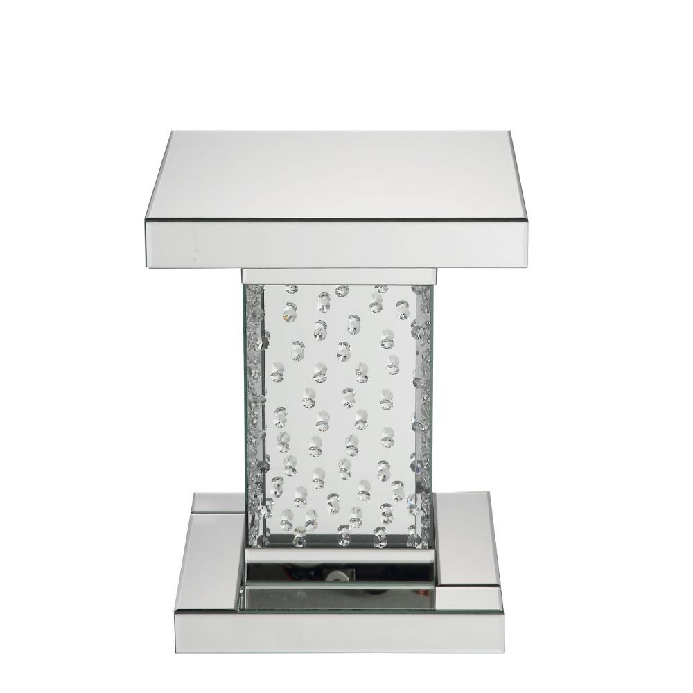 Nysa - End Table - Mirrored & Faux Crystals - 20" - Urban Living Furniture (Los Angeles, CA)