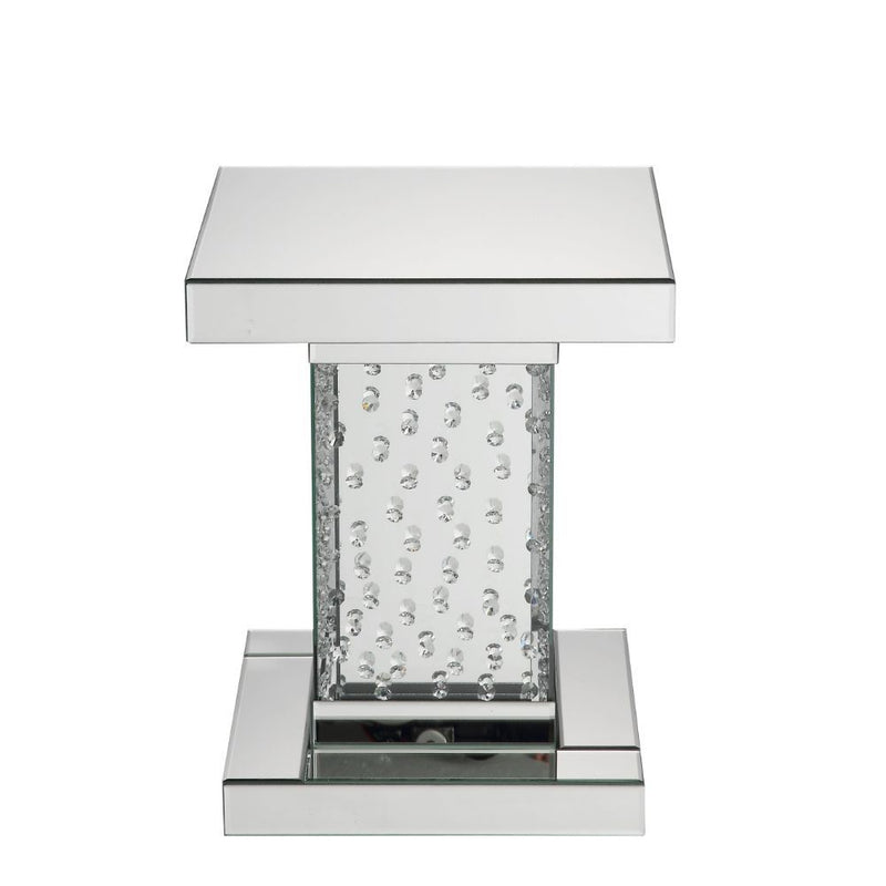 Nysa - End Table - Mirrored & Faux Crystals - 20" - Urban Living Furniture (Los Angeles, CA)