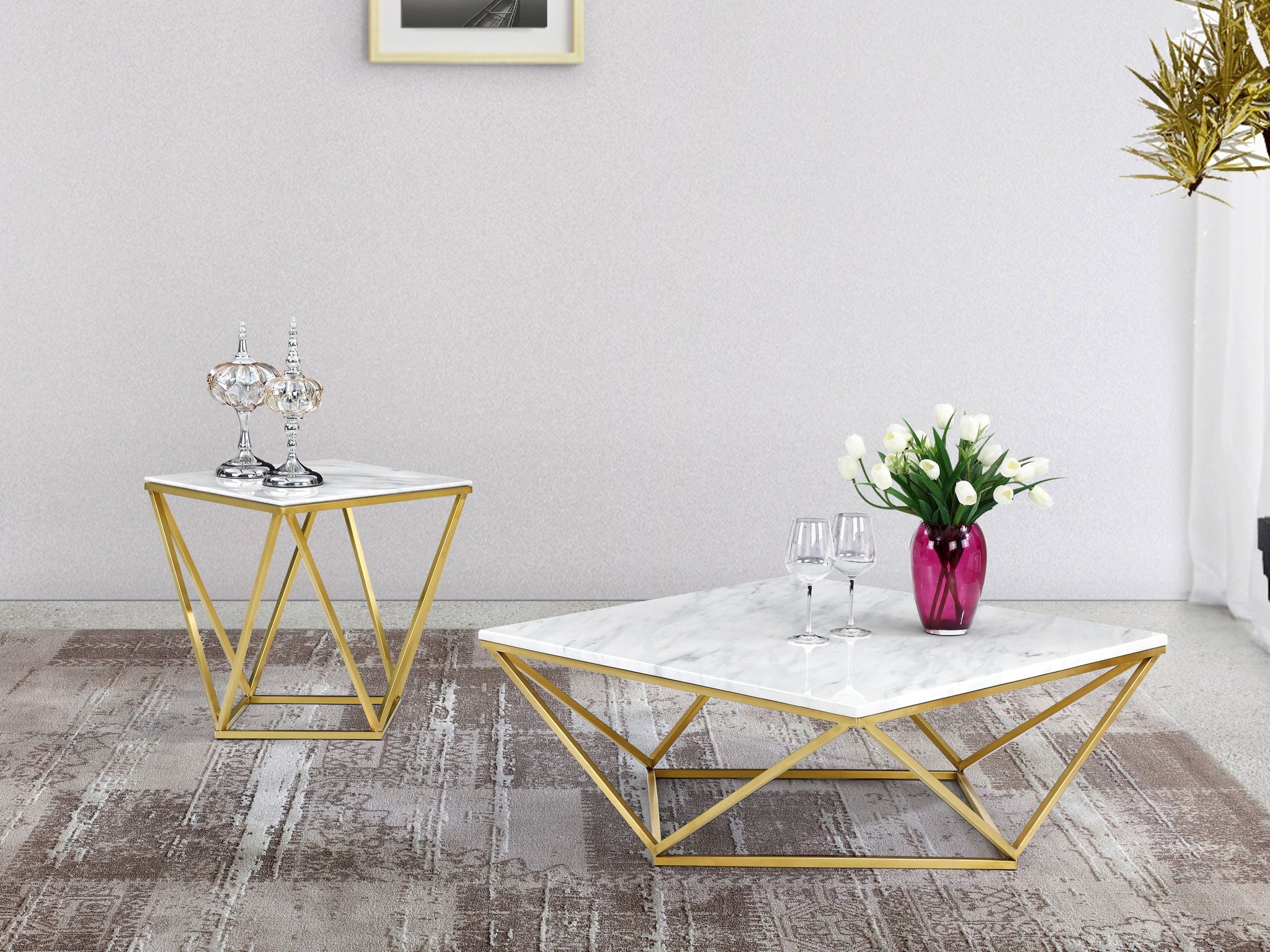 Mason - Coffee Table - Gold - Urban Living Furniture (Los Angeles, CA)