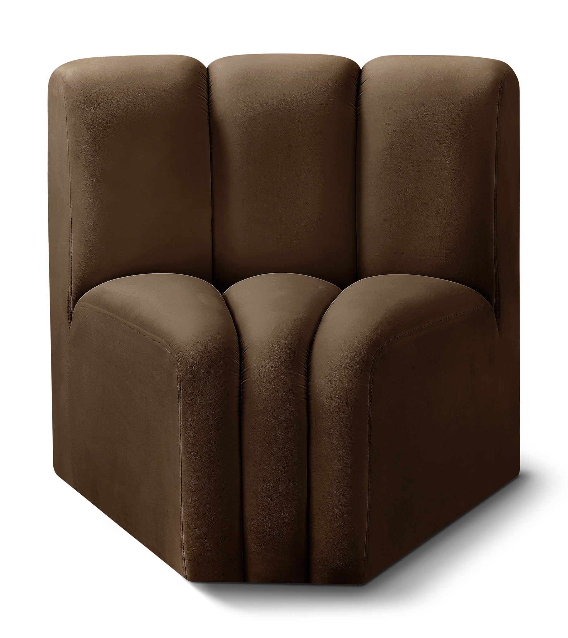 Arc - Velvet Curved Corner Chair - Urban Living Furniture (Los Angeles, CA)