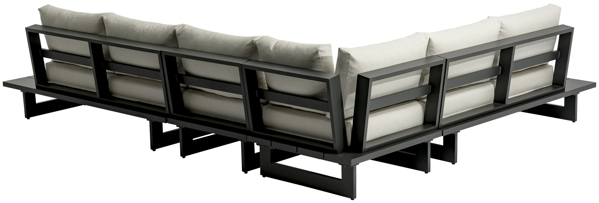 Maldives - 4 Piece Water Resistant Outdoor Patio Modular Sectional With Gray Base - Urban Living Furniture (Los Angeles, CA)