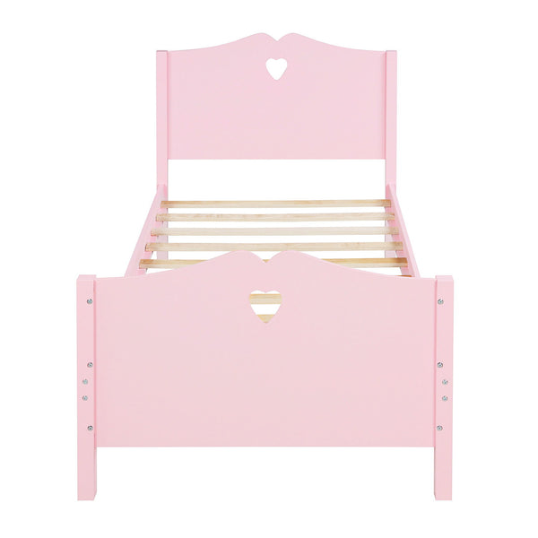 Platform Bed With Slat Support And Headboard And Footboard