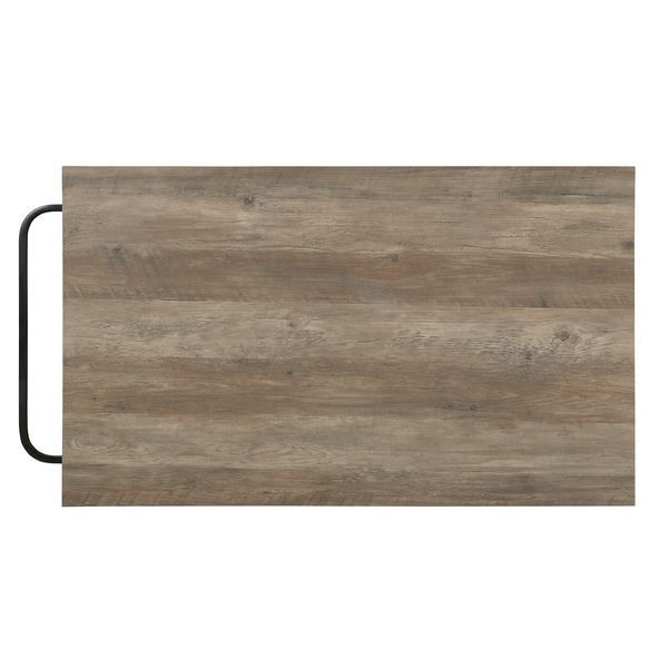Macaria - 33" Kitchen Island - Rustic Oak & Black - Urban Living Furniture (Los Angeles, CA)