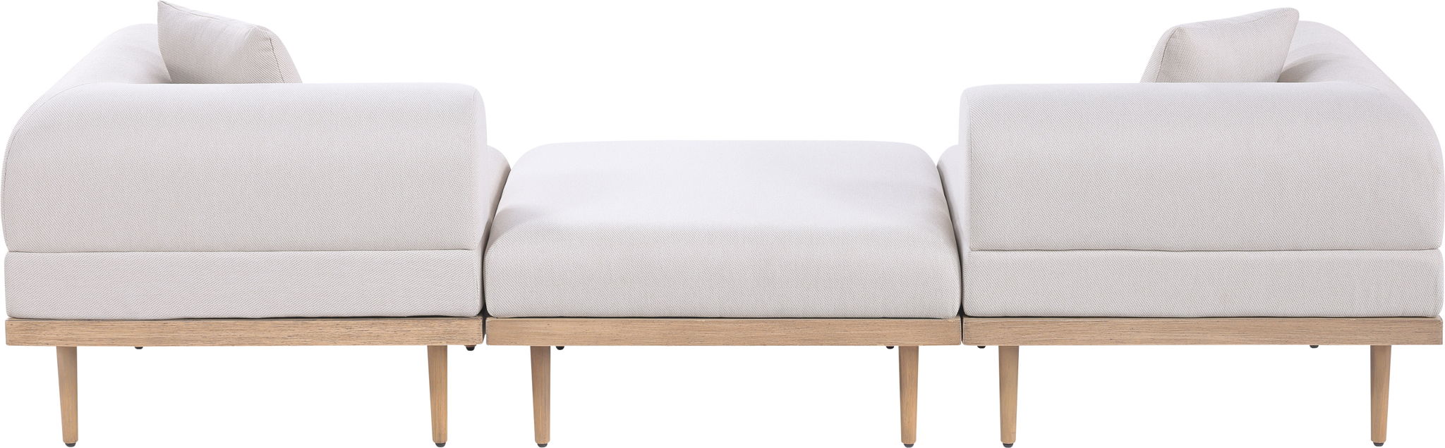 Laguna - 3 Piece 106.5" Outdoor Patio Modular Sofa With Backless Seat - Urban Living Furniture (Los Angeles, CA)