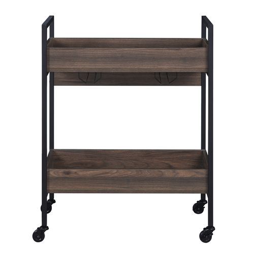 Jerrick - Serving Cart - Walnut & Black - Urban Living Furniture (Los Angeles, CA)