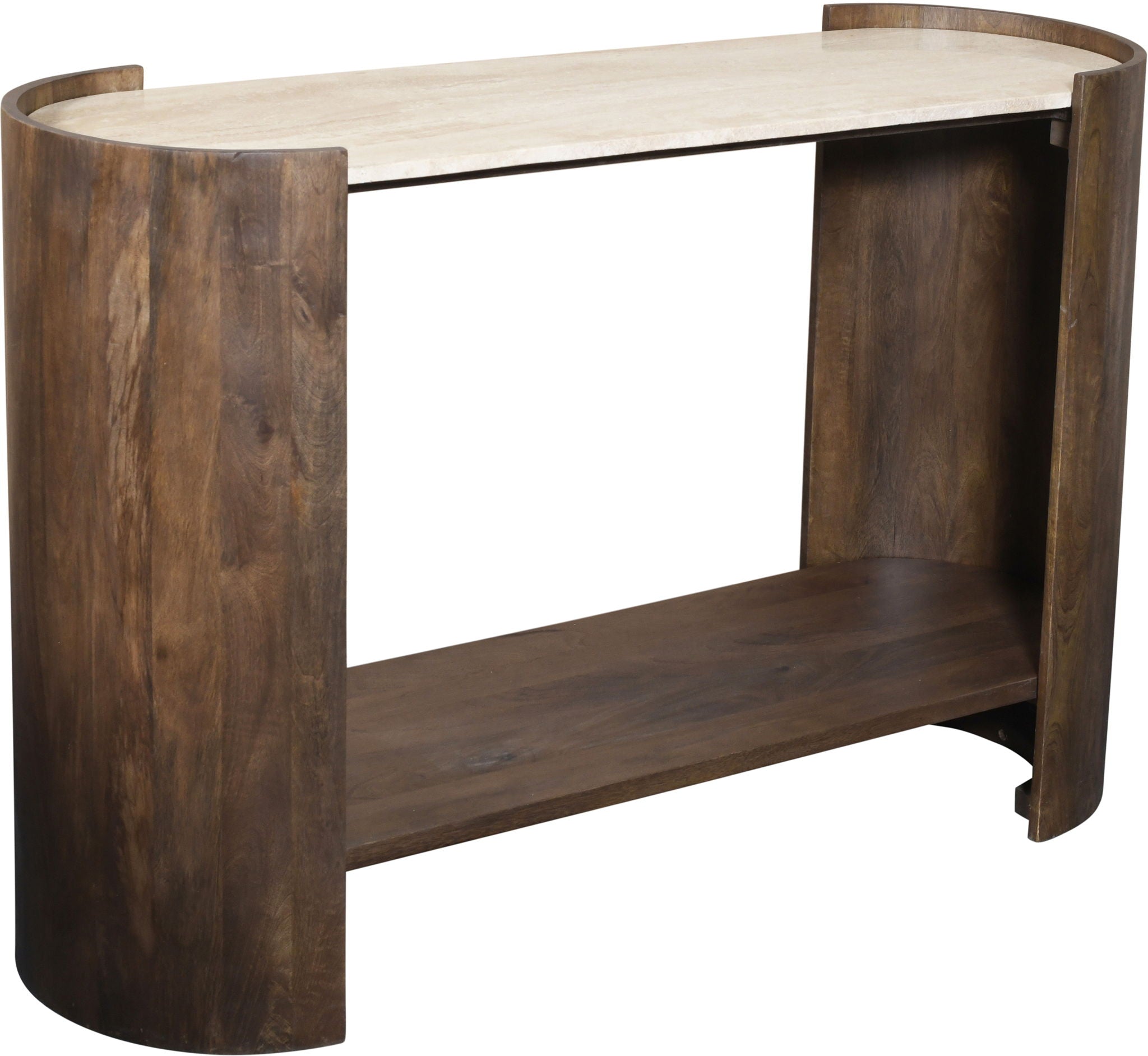 Solstice - Travertine And Mango Wood Table - Urban Living Furniture (Los Angeles, CA)