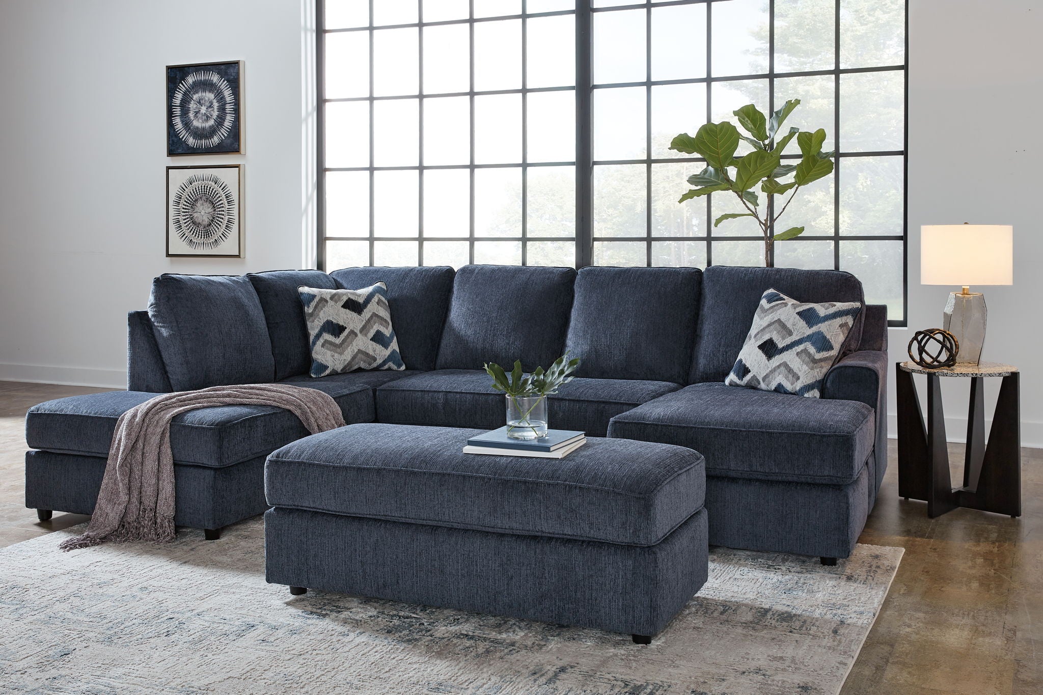 Albar Place - Sectional With Ottoman - Urban Living Furniture (Los Angeles, CA)