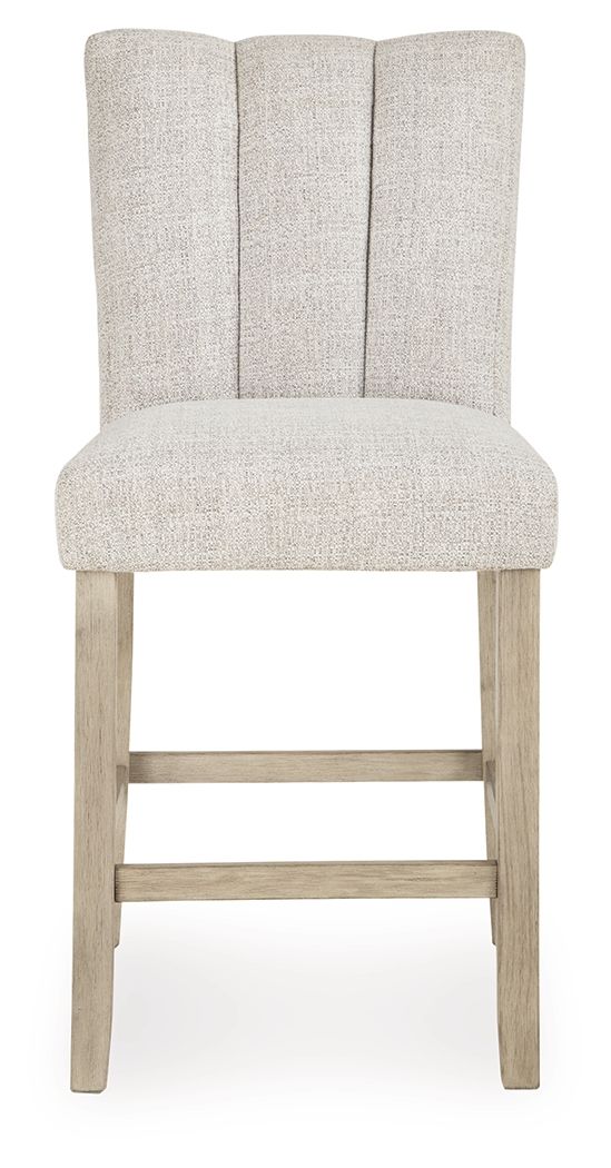 Larawyn - Upholstered Barstool (Set of 2) - Bisque - Urban Living Furniture (Los Angeles, CA)