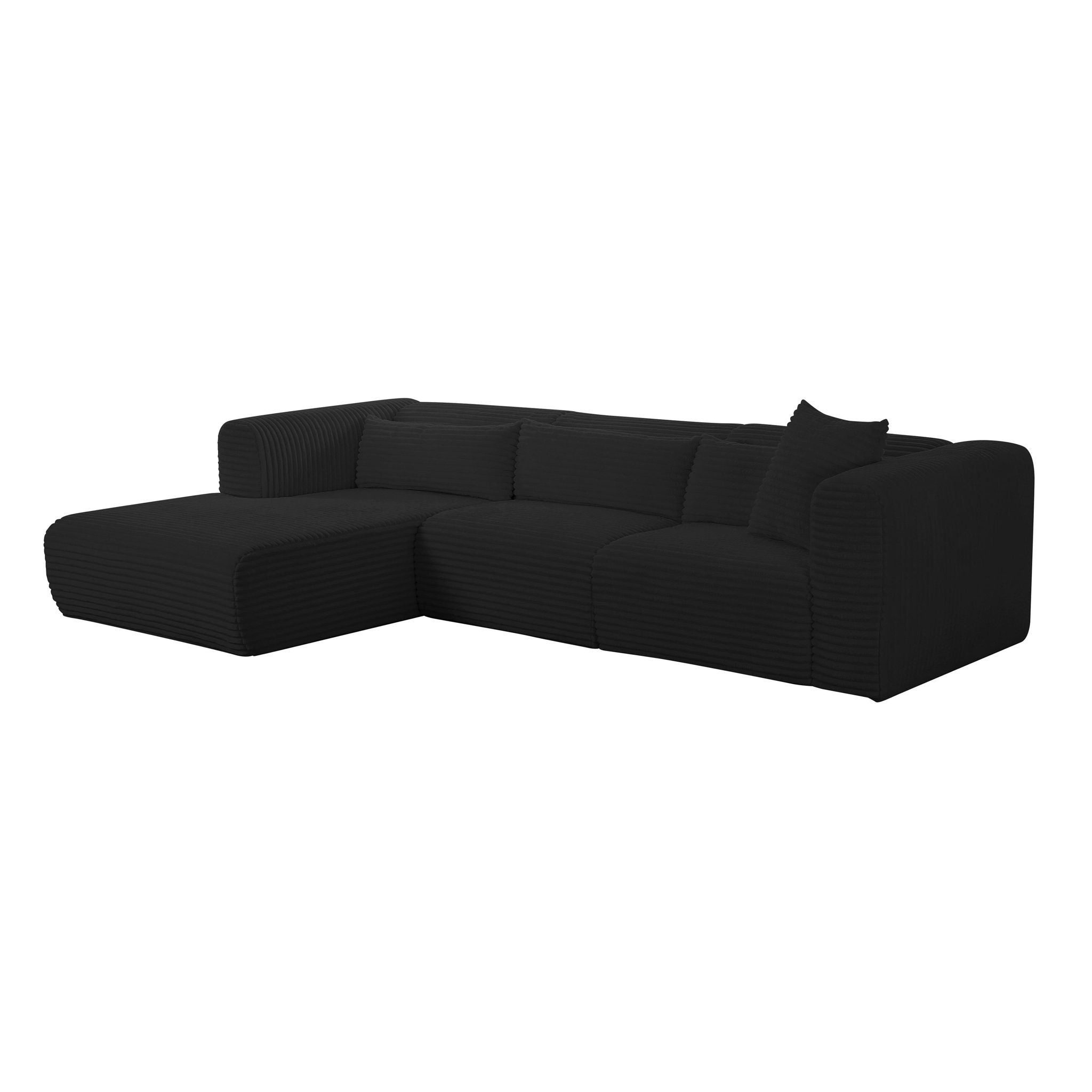 Tarra - Fluffy Oversized Corduroy Modular Sectional - Urban Living Furniture (Los Angeles, CA)