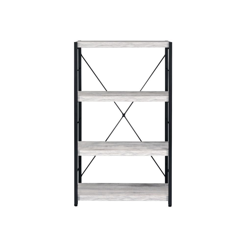 Jurgen - Bookshelf - Antique White & Black - Urban Living Furniture (Los Angeles, CA)