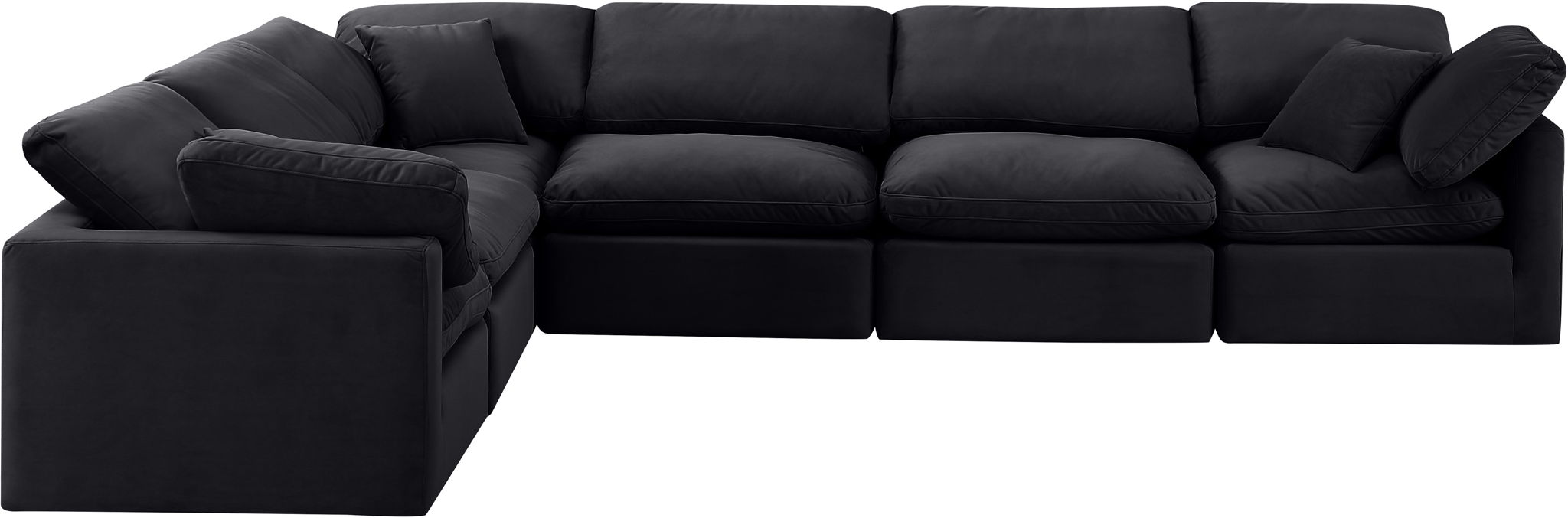 Indulge - Velvet 6 Piece Modular Corner Sectional - Urban Living Furniture (Los Angeles, CA)