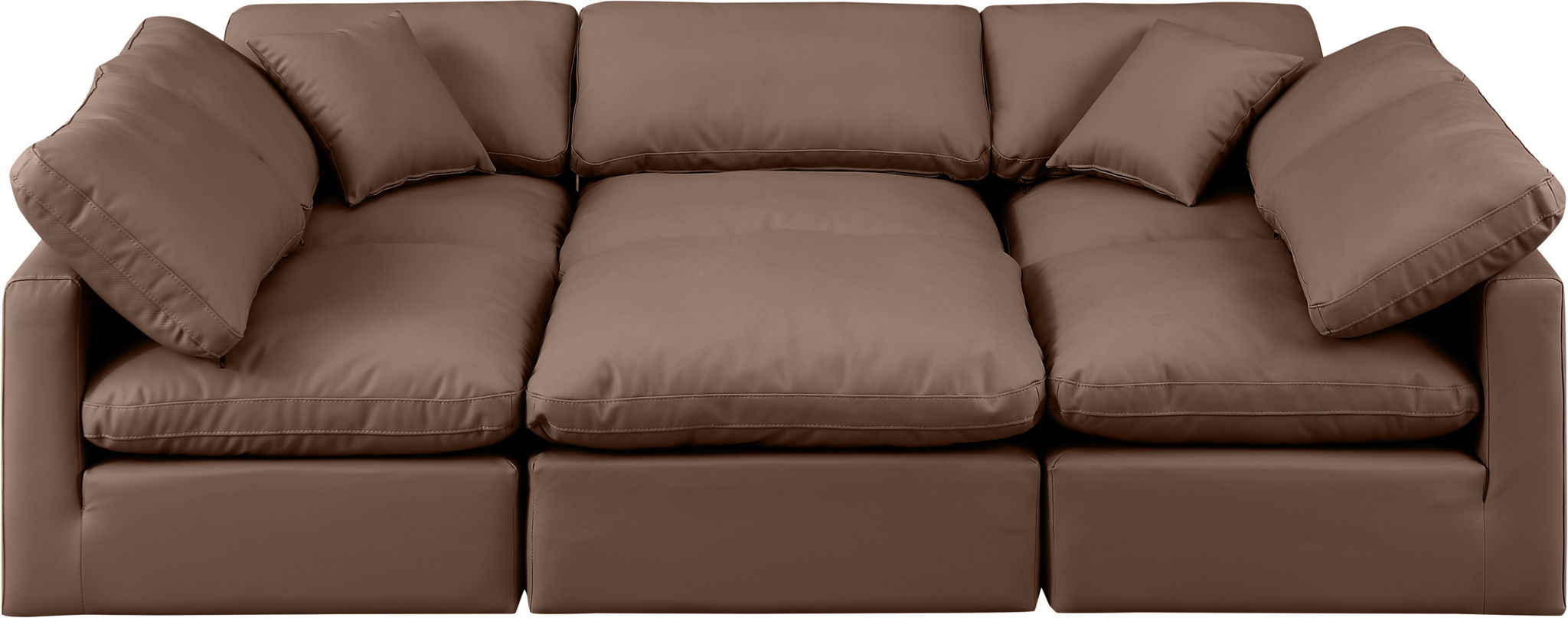 Indulge - Faux Leather 6 Piece Modular Sectional - Urban Living Furniture (Los Angeles, CA)