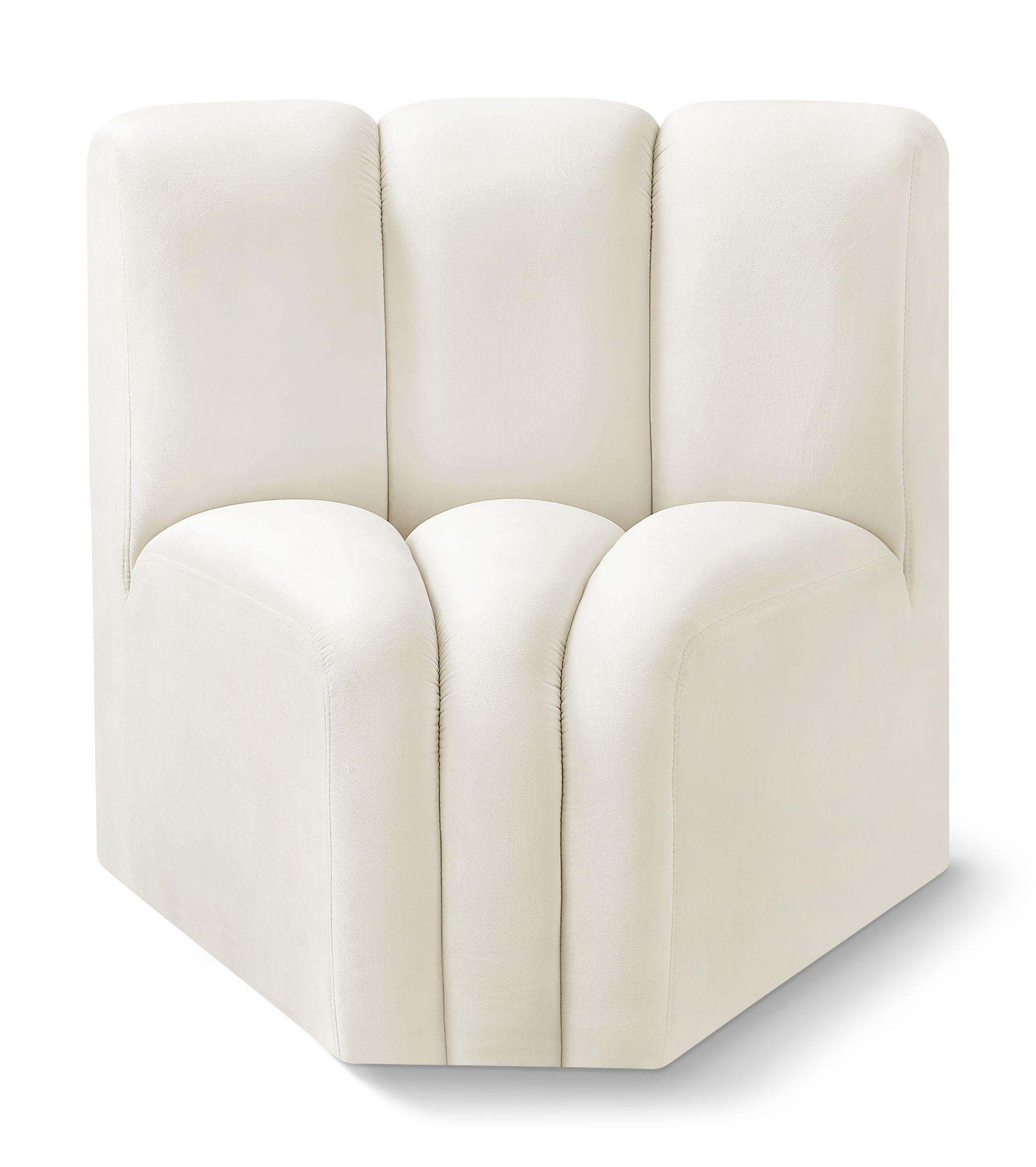Arc - Velvet Curved Corner Chair - Urban Living Furniture (Los Angeles, CA)