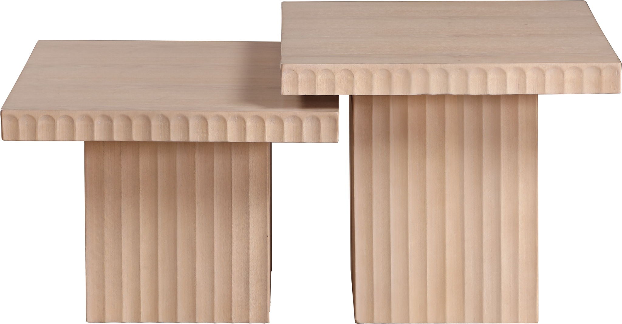 Spencer - 18" Oak Veneer 2 Piece Coffee Table - Urban Living Furniture (Los Angeles, CA)