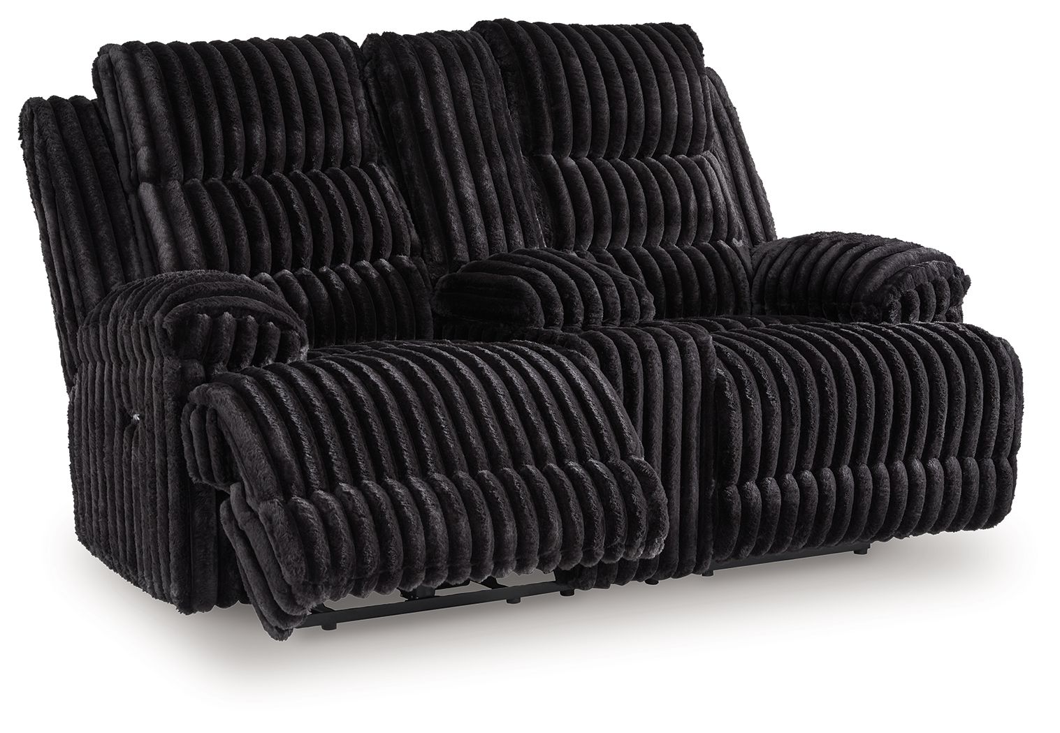Rhine Falls - Onyx - Double Reclining Power Loveseat With Console - Urban Living Furniture (Los Angeles, CA)