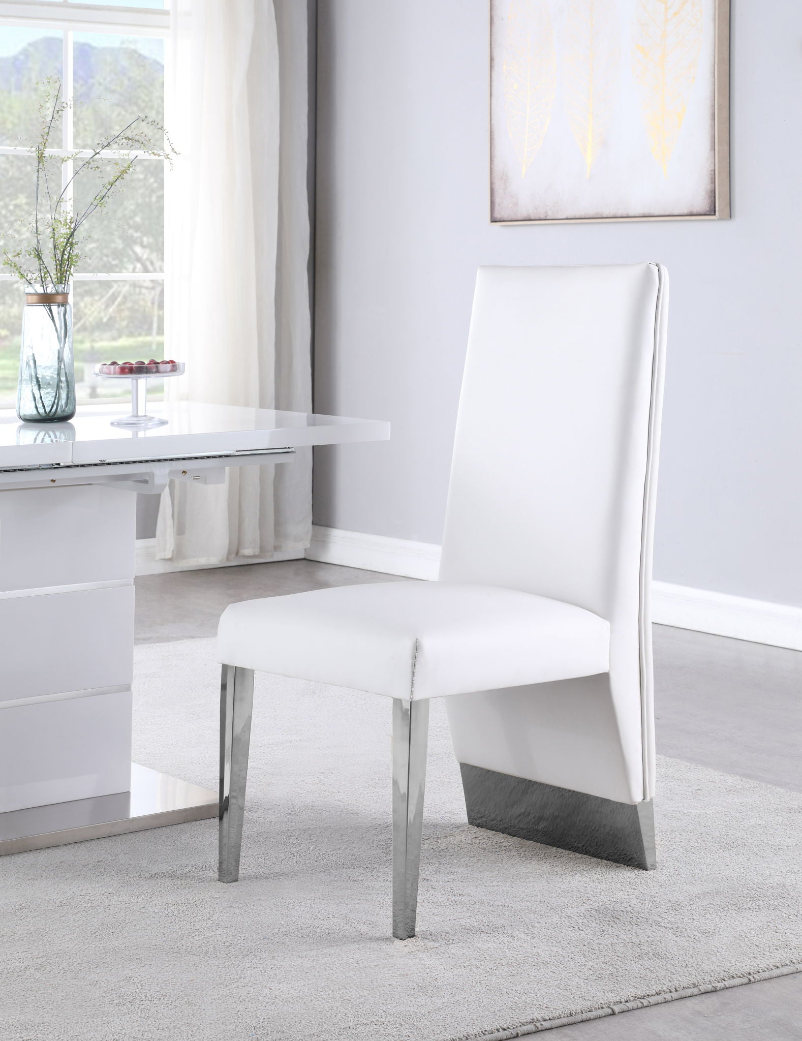 Porsha - Dining Chair Set - Chrome Base - Urban Living Furniture (Los Angeles, CA)