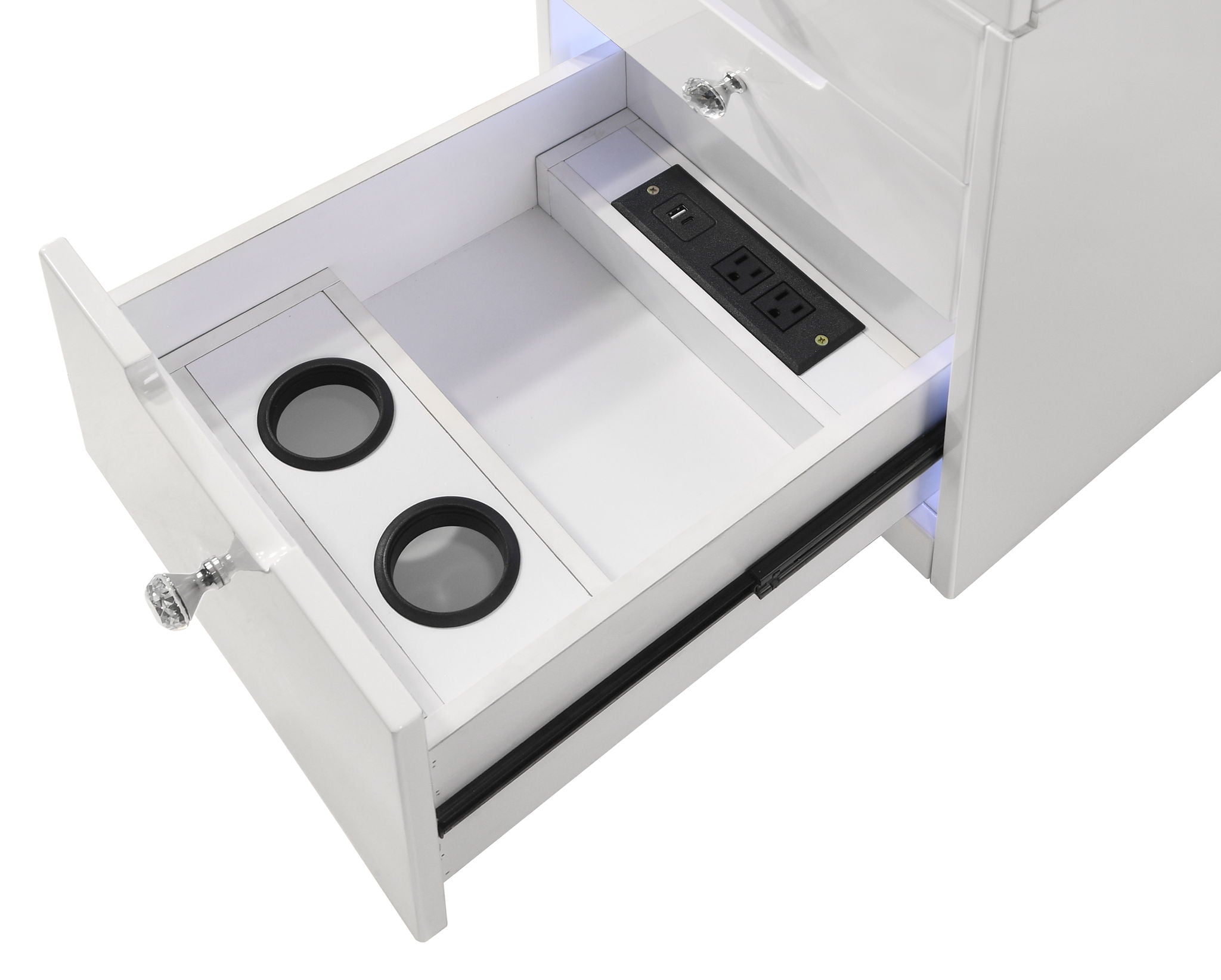 Luxo - Vanity Desk - White - Urban Living Furniture (Los Angeles, CA)
