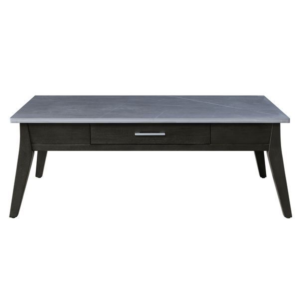 Zemocryss - Coffee Table - Marble & Dark Brown Finish - Urban Living Furniture (Los Angeles, CA)
