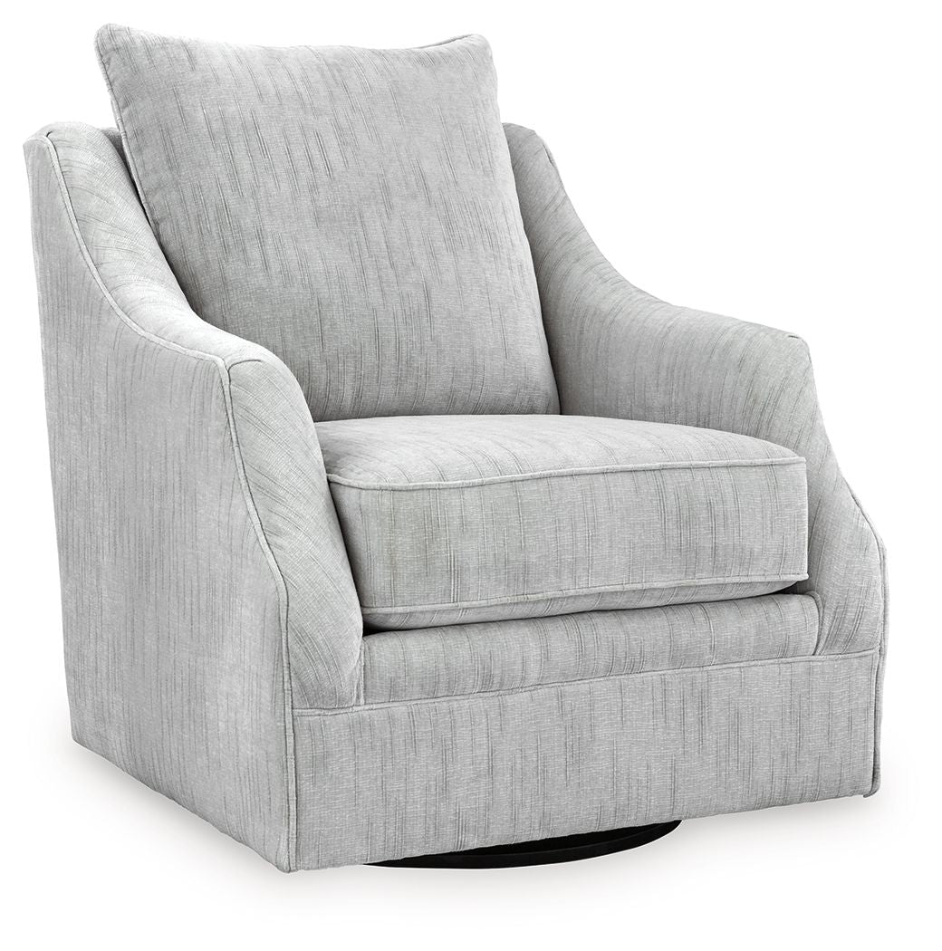 Gubbins - Swivel Accent Chair - Gray