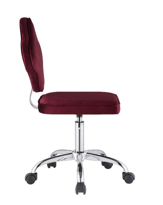 Clover - Office Chair - Red Velvet - Urban Living Furniture (Los Angeles, CA)