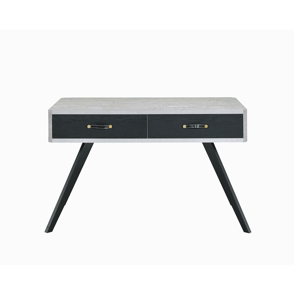 Magna - Desk - Faux Concrete & Black - Urban Living Furniture (Los Angeles, CA)