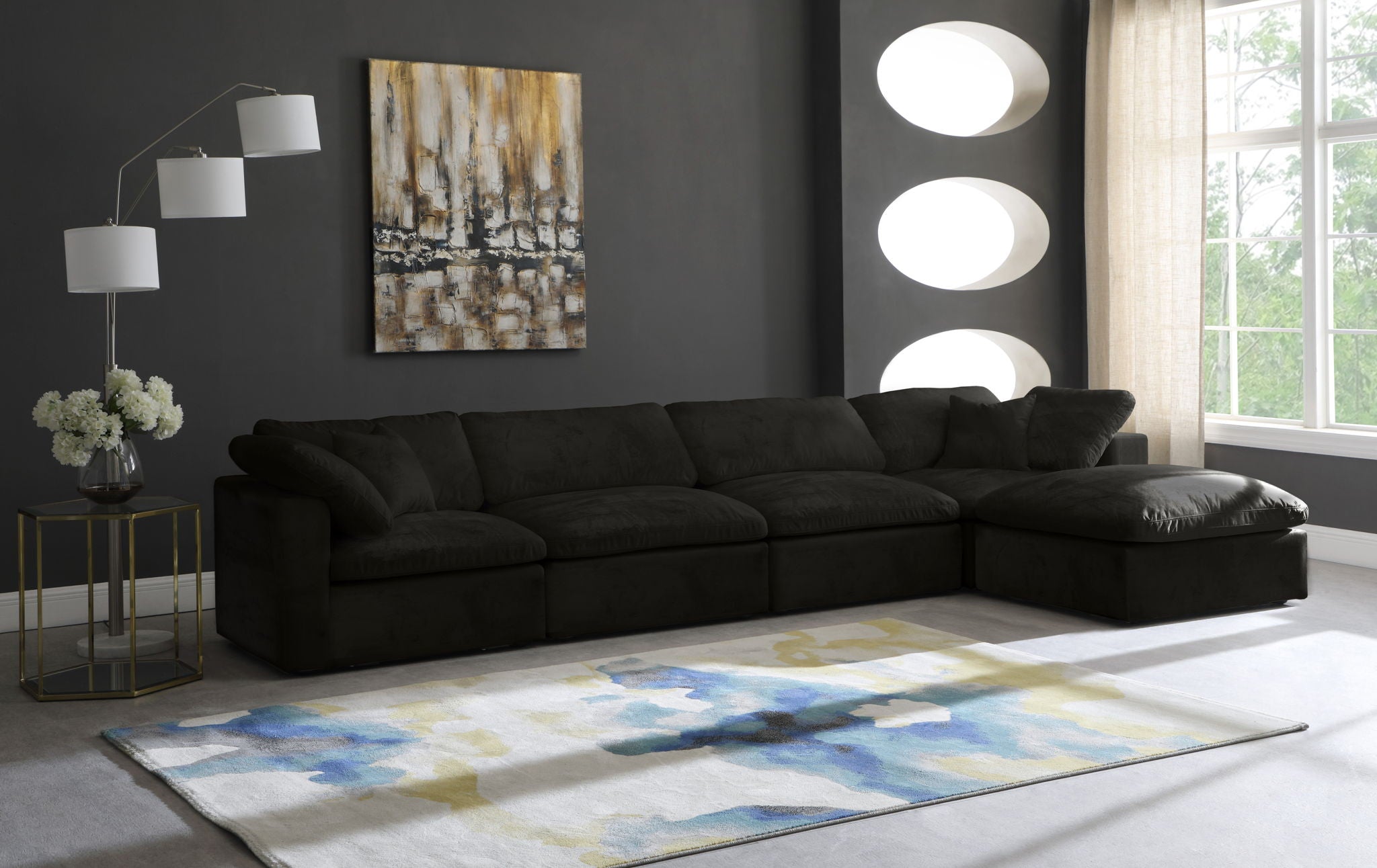 Cozy - 5 Piece Modular Sectional With Chaise - Urban Living Furniture (Los Angeles, CA)