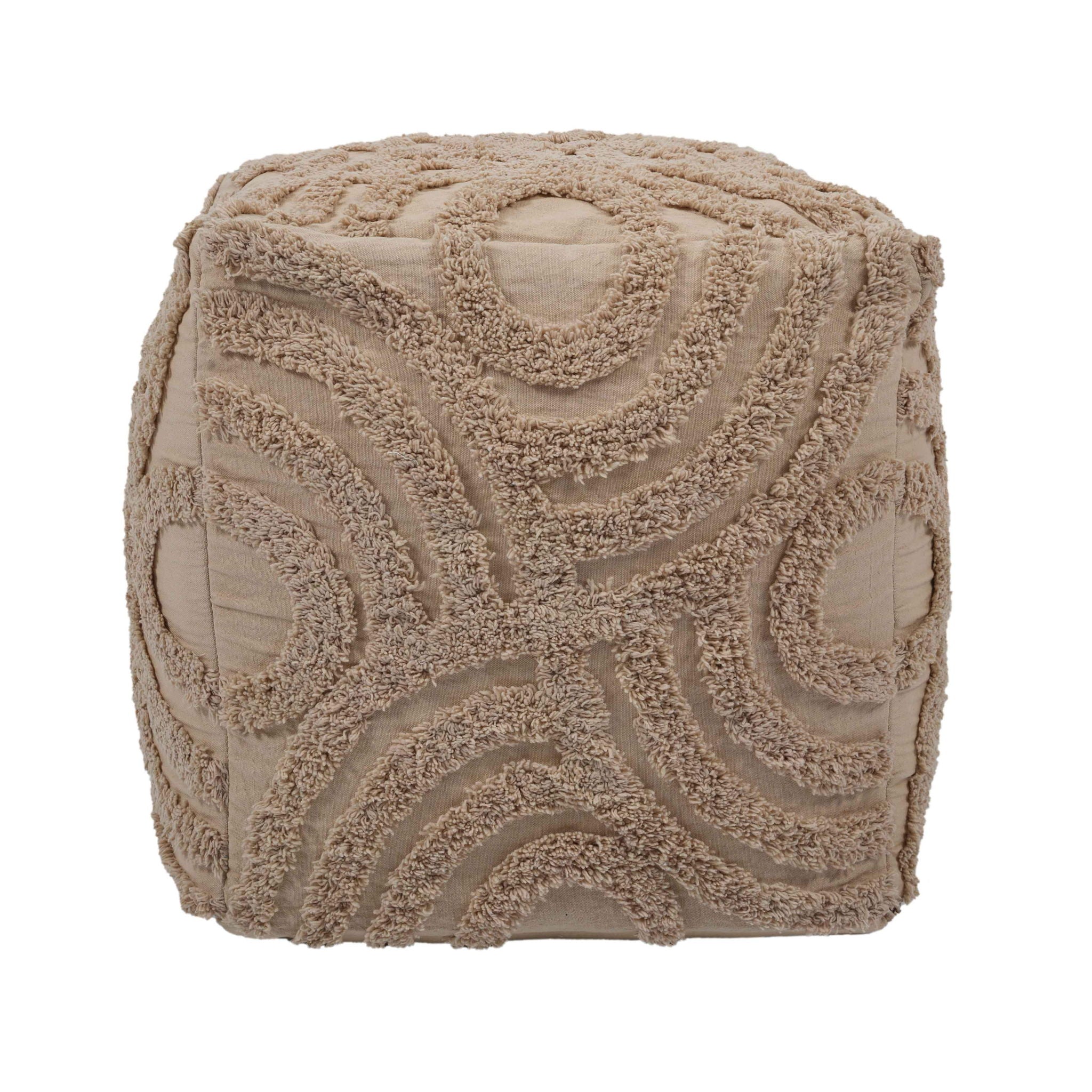 Miranda - Knitted Pouf - Beige - Urban Living Furniture (Los Angeles, CA)