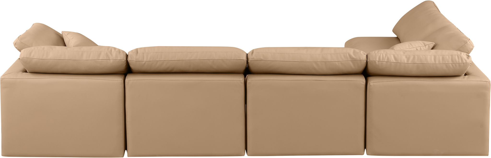 Indulge - Faux Leather 5 Piece Modular Sectional - Tan - Urban Living Furniture (Los Angeles, CA)