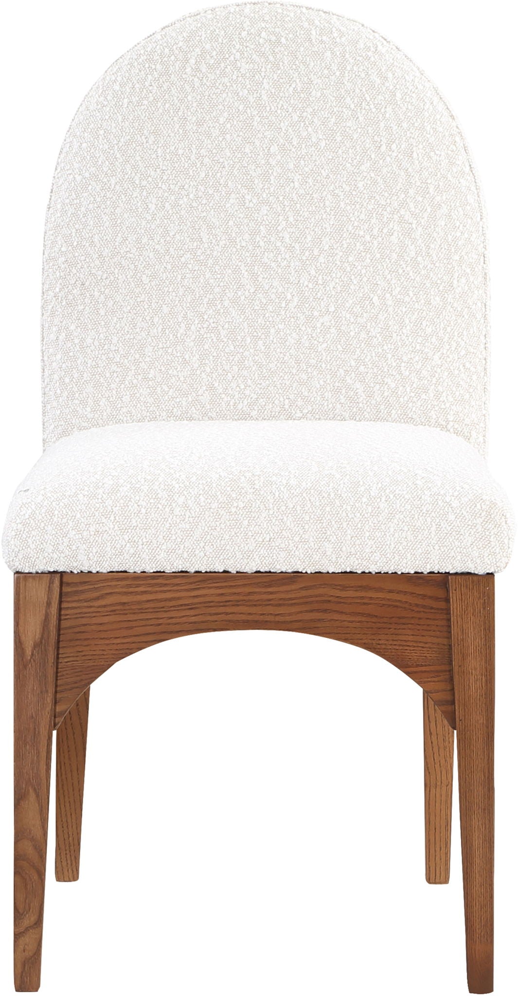 Waldorf - Boucle Dining Side Chair With Brown Legs - Urban Living Furniture (Los Angeles, CA)