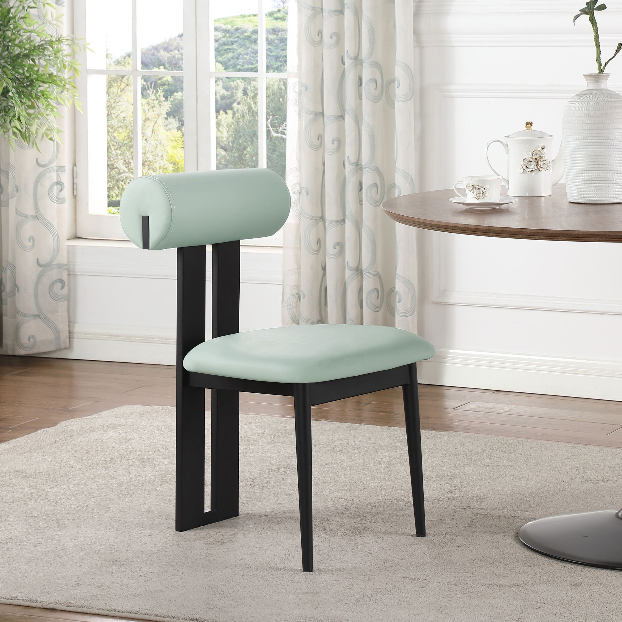 Dario - Faux Leather Dining Chair With Black Frame (Set of 2) - Urban Living Furniture (Los Angeles, CA)