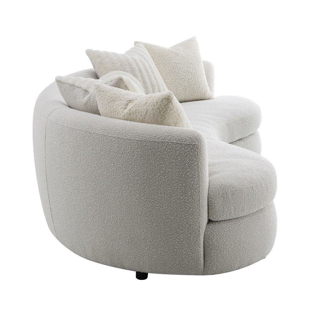 Iniko - Sofa With 6 Pillows - Beige Boucle - Urban Living Furniture (Los Angeles, CA)